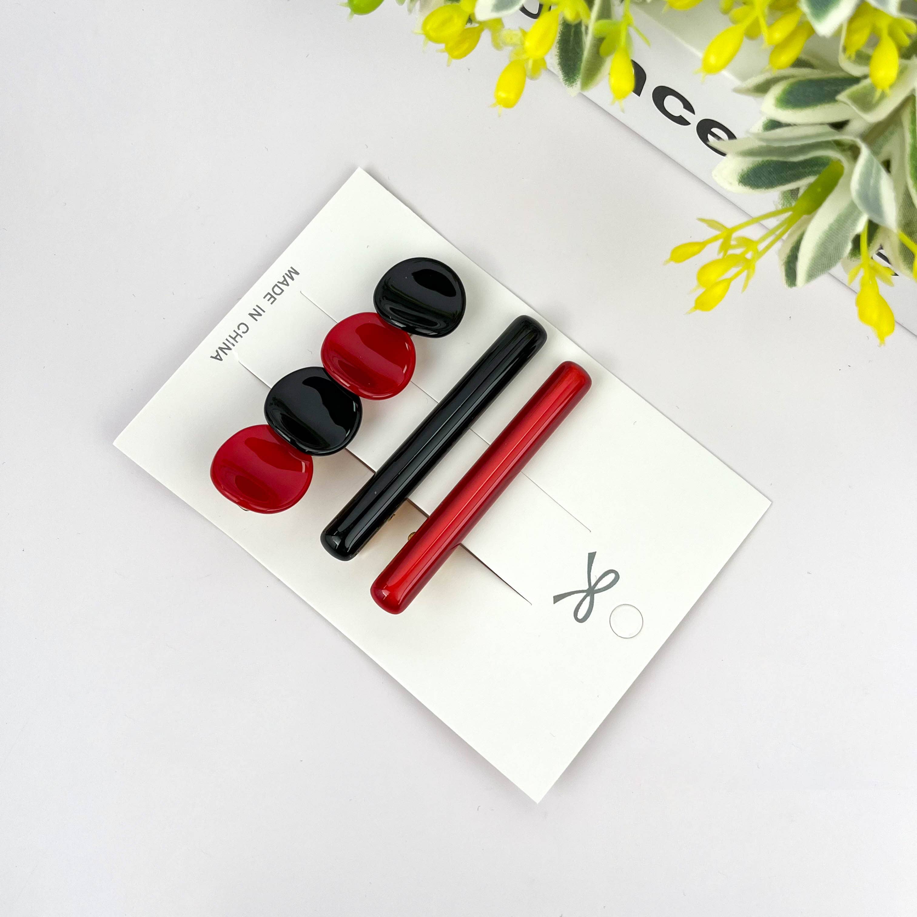 TheDivaSoap - Wholesale Hair Clip - Women's - 3PCS Colorful Acetate Duckbill Clip Set, Spring Hair Clip3