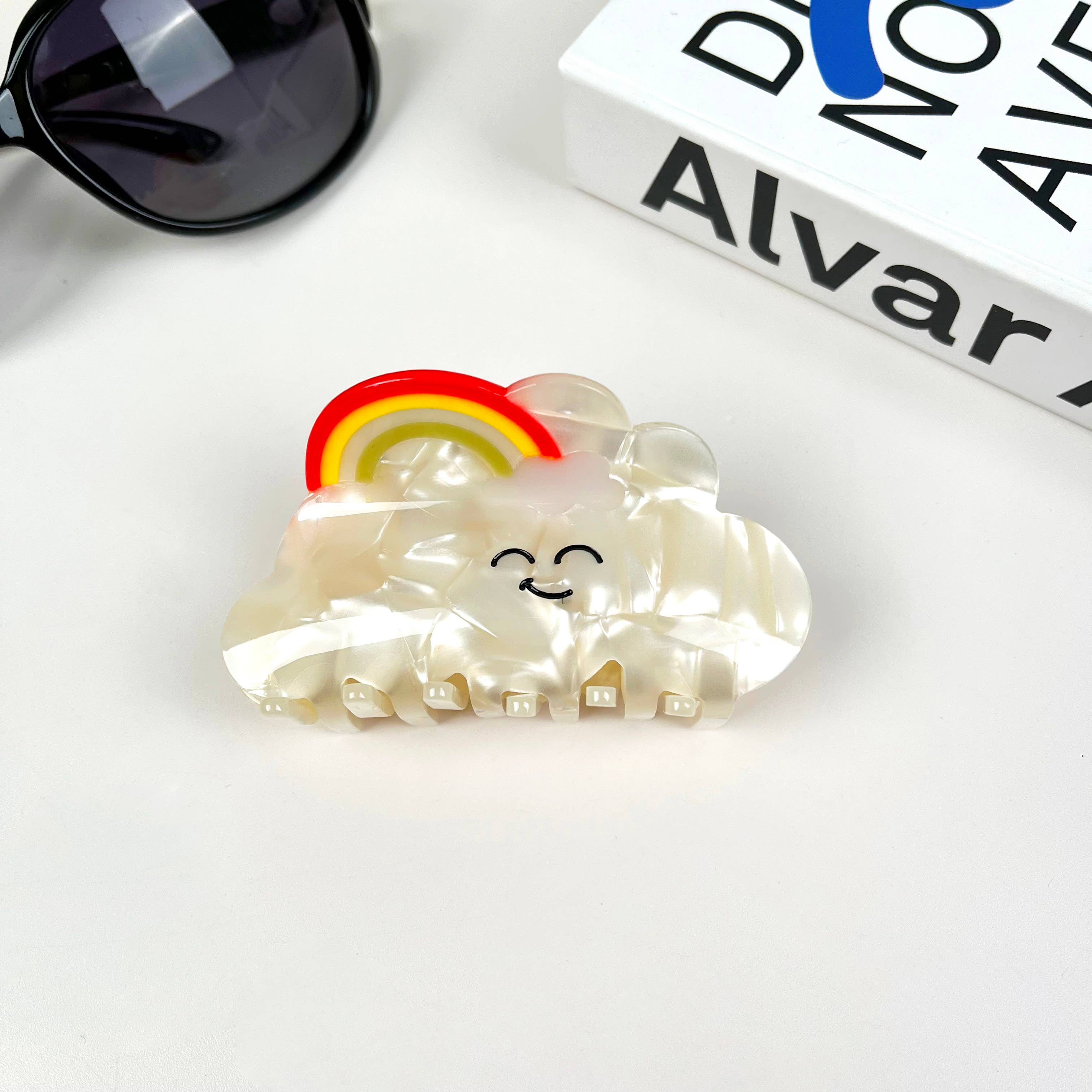 TheDivaSoap - Wholesale Hair Clip - Women's - Acetate Cute Cartoon Cloud Hair Clip Cartoon Claw Clips0