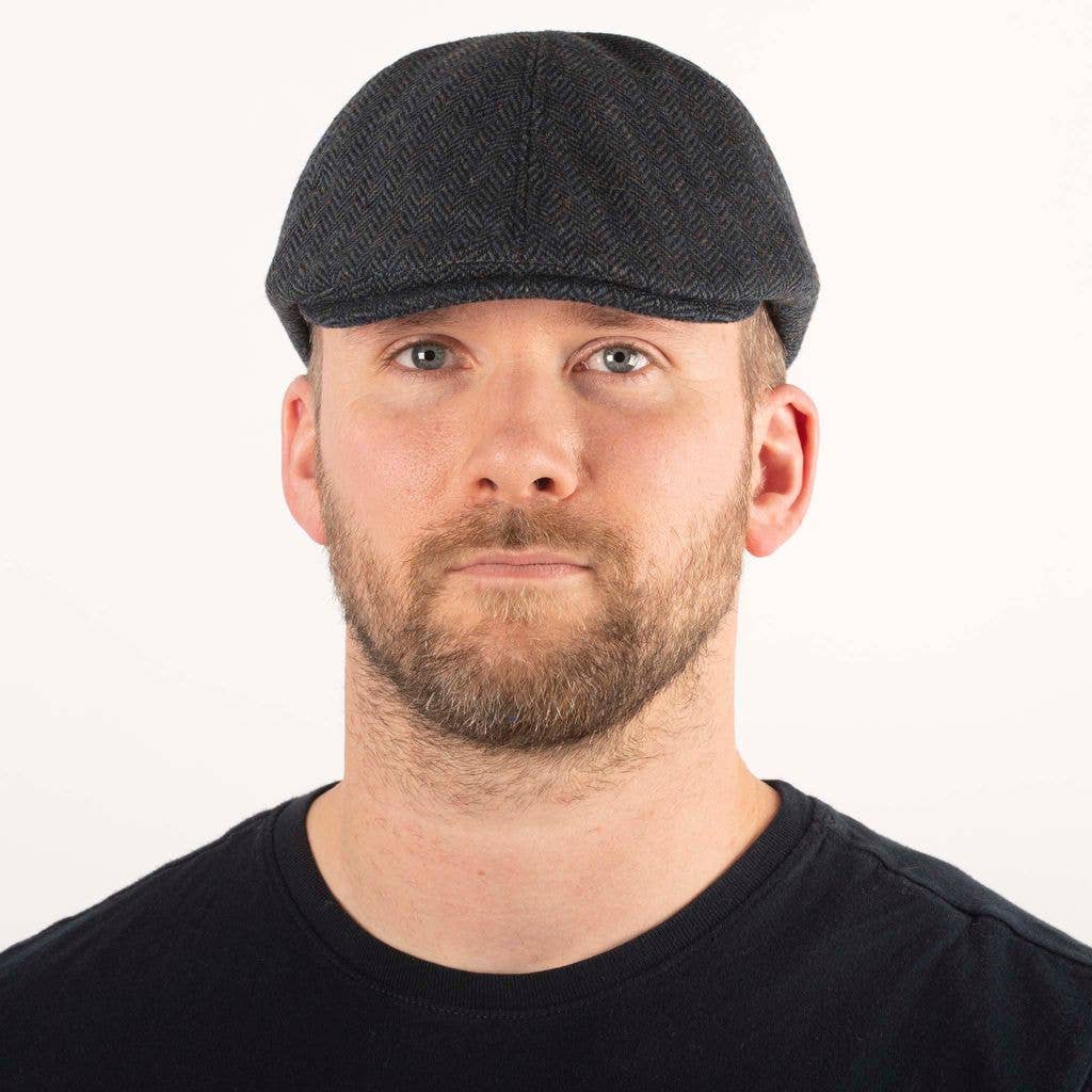 Eurostick – Engroshandel Flat cap - Herre – Sildeben Tweed Panel Flad Cap6