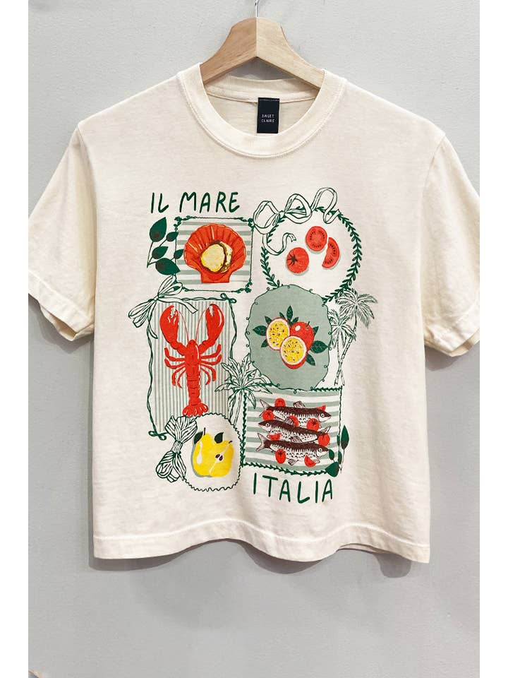CREAM Italia Coquette Stamps Tee for wholesale on Faire