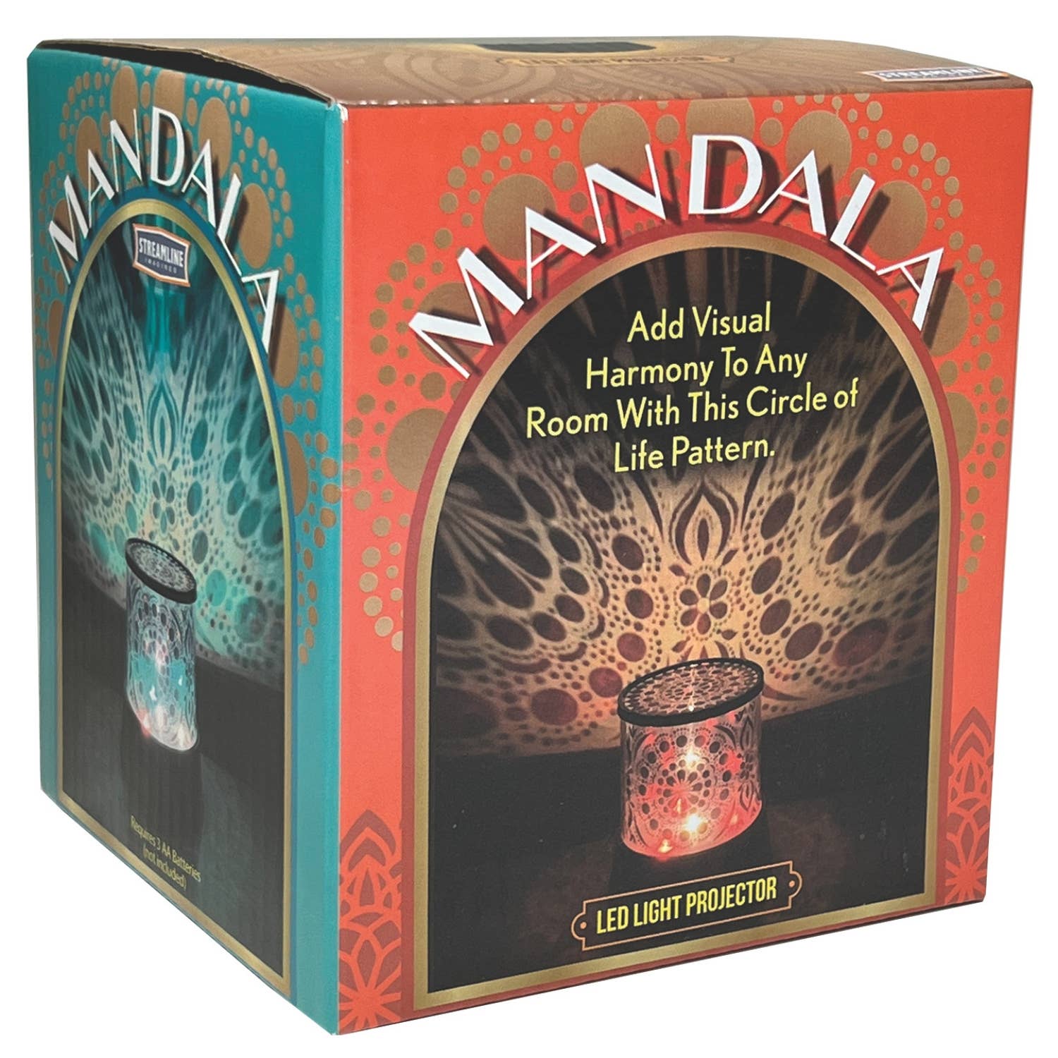 Streamline – Engroshandel Natlys – Mandala LED projektion lys2