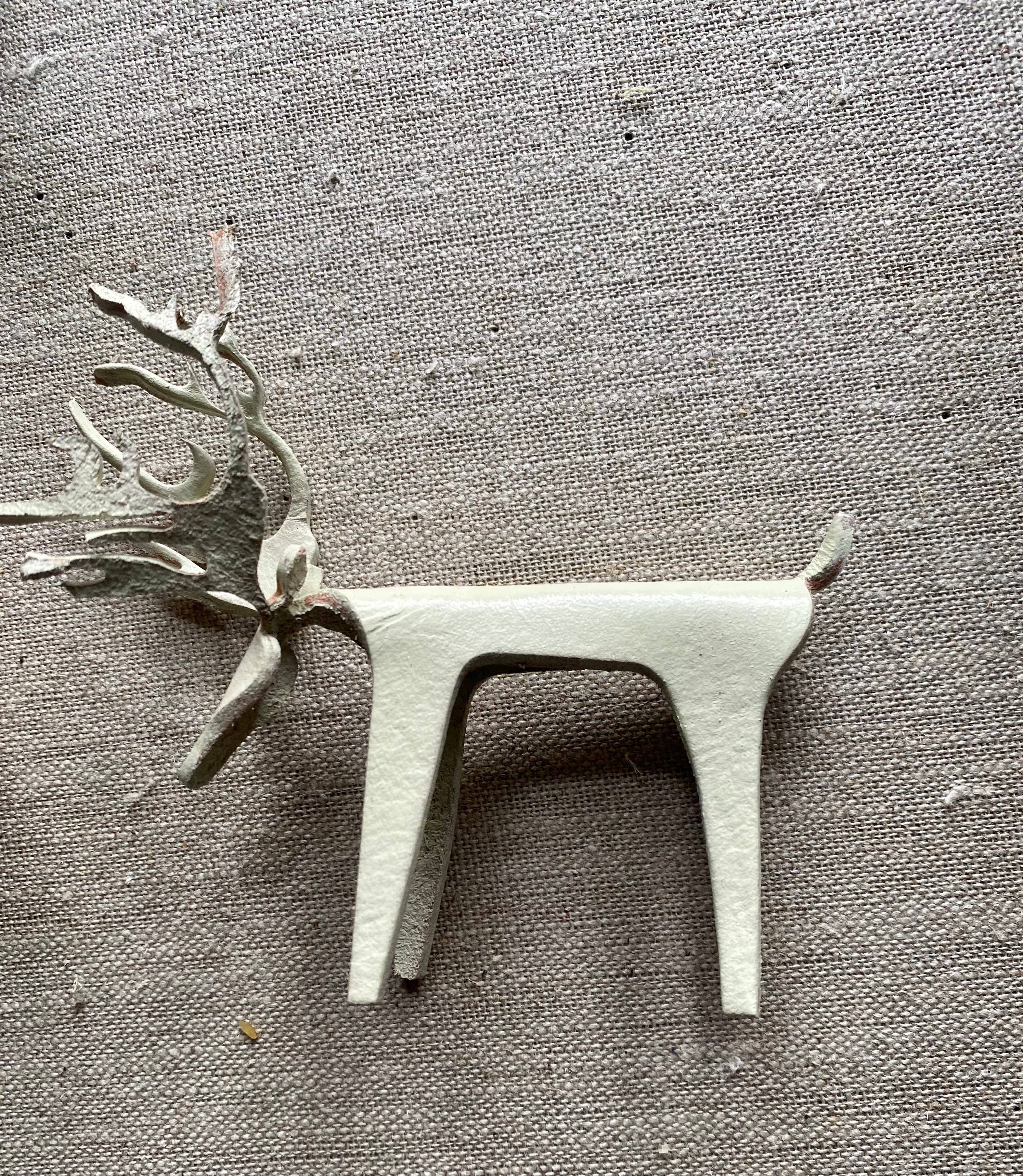 The Merchant Studio – wholesale Ornament – Leather Reindeer Ornament3