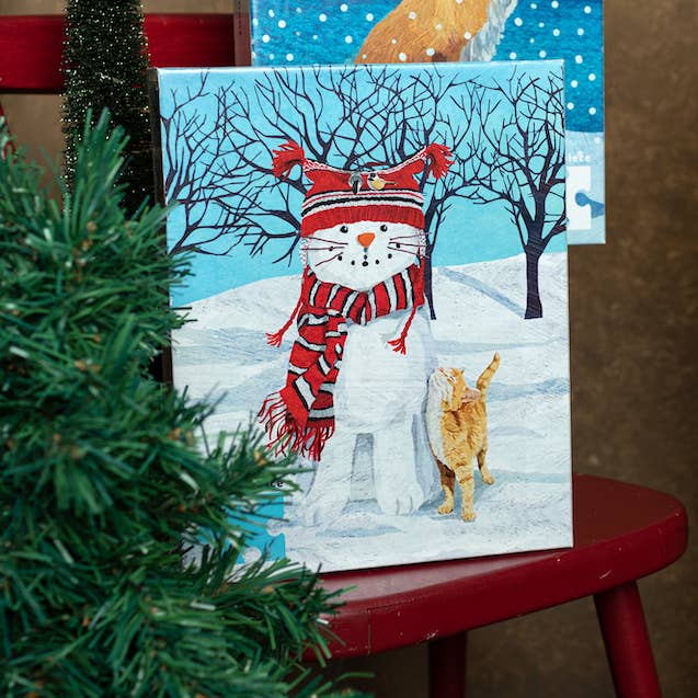 Allport Editions - Venta al por mayor Puzle - Adultos - Puzzle de 1000 piezas Cat Snowman1