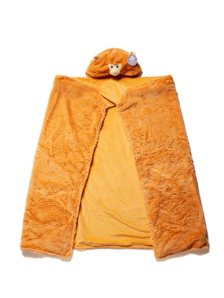 Plushland - Wholesale Security/Cuddle Blanket - Baby - Cuddleworks Weighted Plush Hooded Blanket - Sensory Comfort9