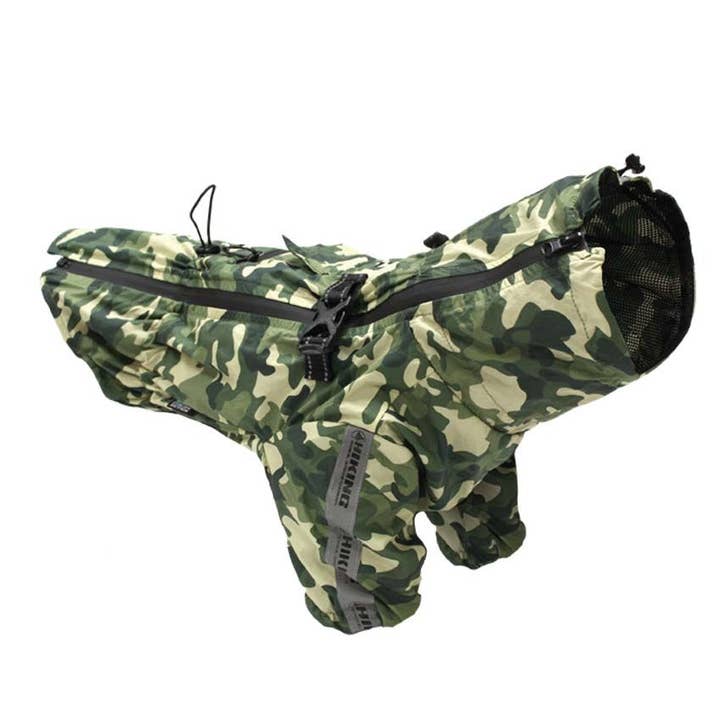 Foldable dog raincoat - Hiking Go Mimetic - Croci for wholesale by Camon & Croci Pet Group S.p.A.