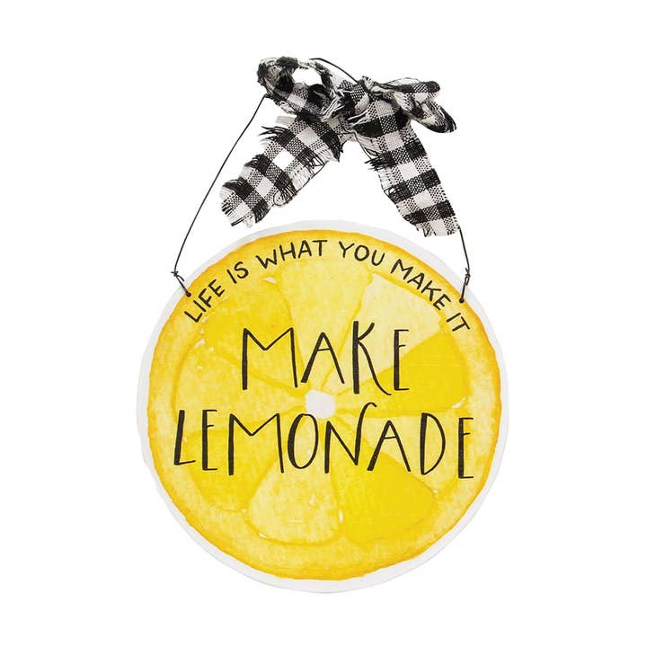 Make Lemonade Hanging Sign for wholesale by Col House Designs