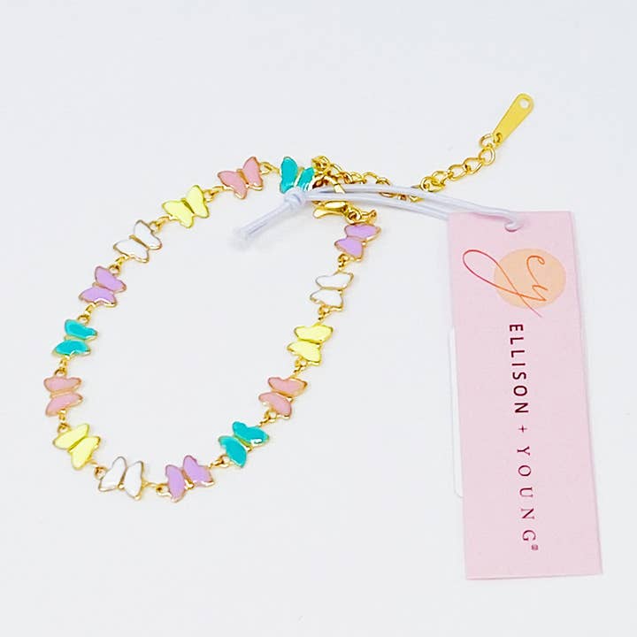 Ellison+Young - Wholesale Link & Chain Bracelet - Linked Butterflies Bracelet