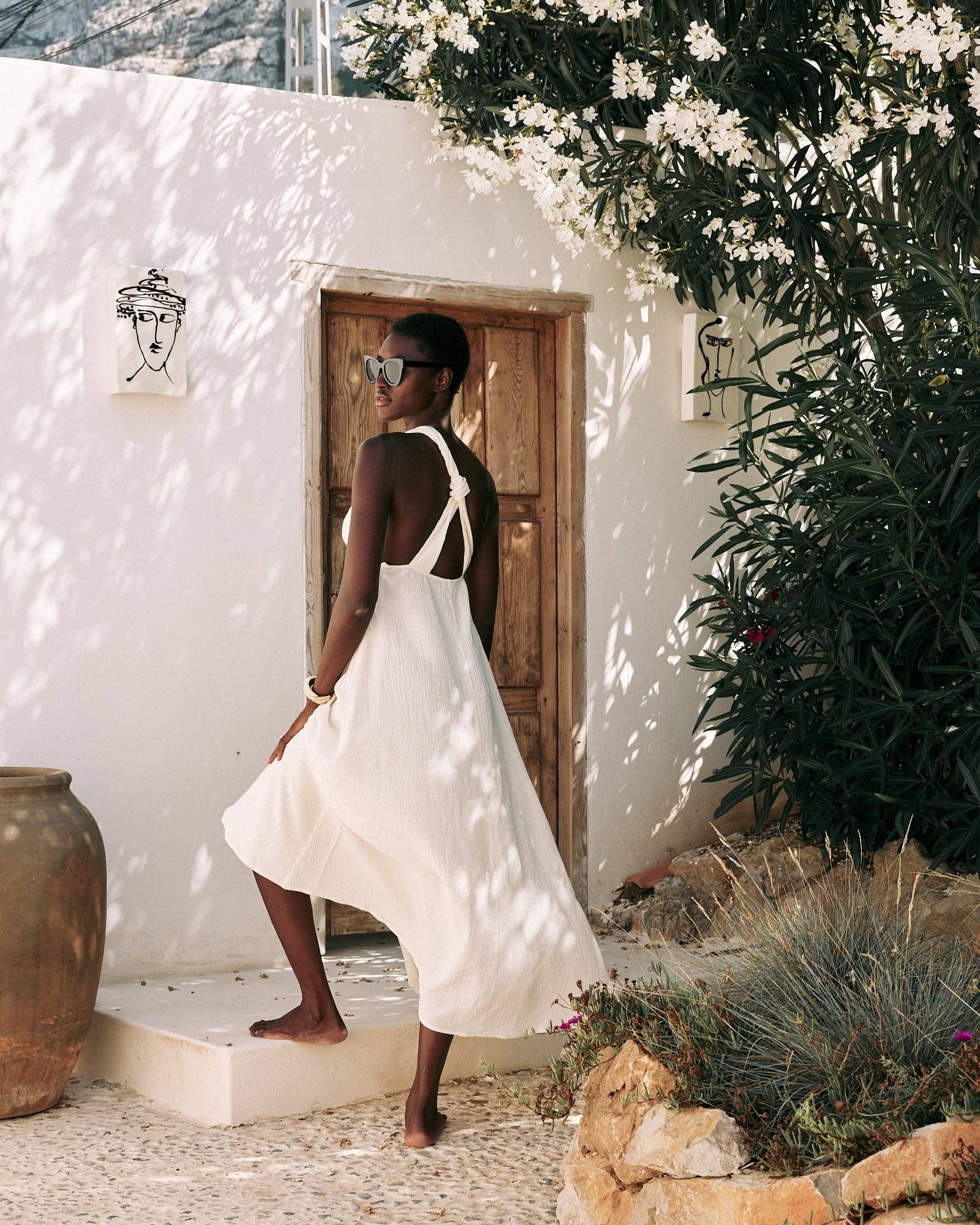 Bruna - Wholesale Dress - Women's - Roxi Ivory Dress · Beach ·1