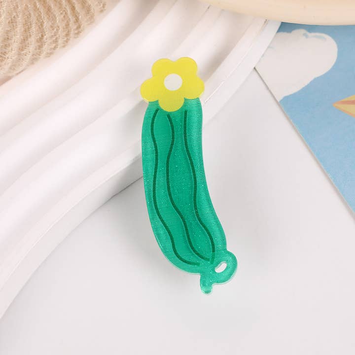 SoapElenGlen - Wholesale Hair Clip - Women's - Fun Vegetable & Flower Hair Claws, Cute Side Clip3