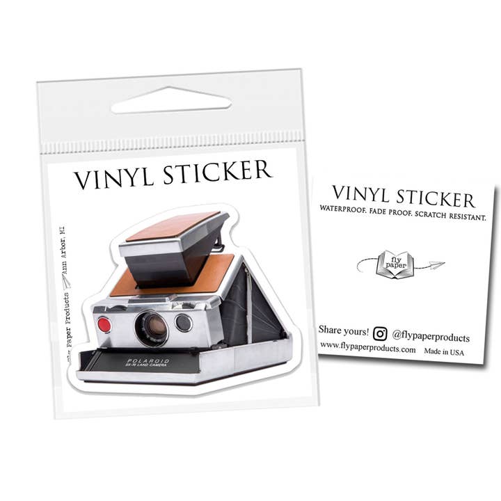 Fly Paper Products - Wholesale Sticker - Vintage Polaroid Camera Vinyl Sticker
