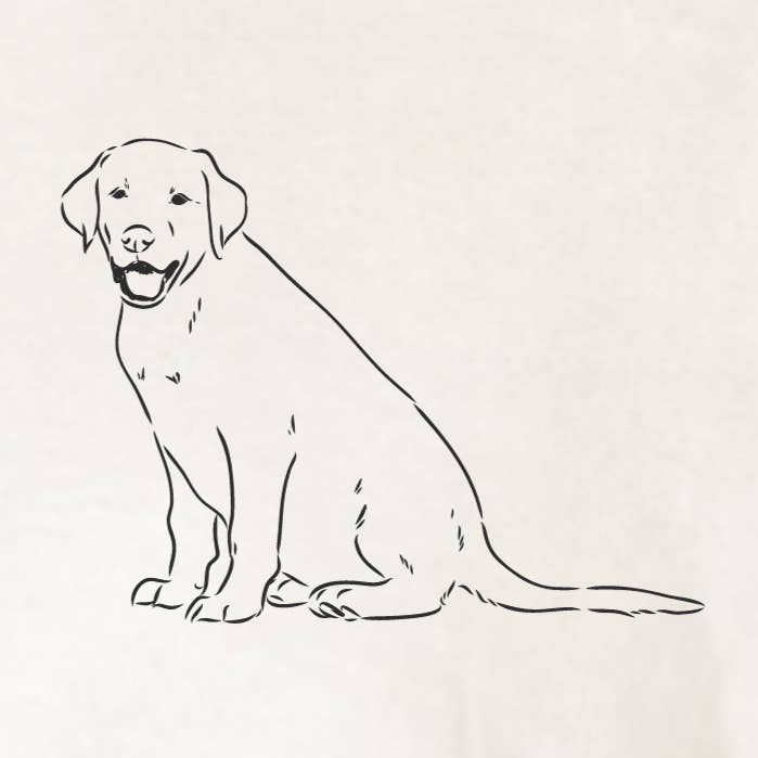 (Shirt niet inbegrepen) Labrador POCKET - Clear Film Transfer voor wholesale door TEELUX