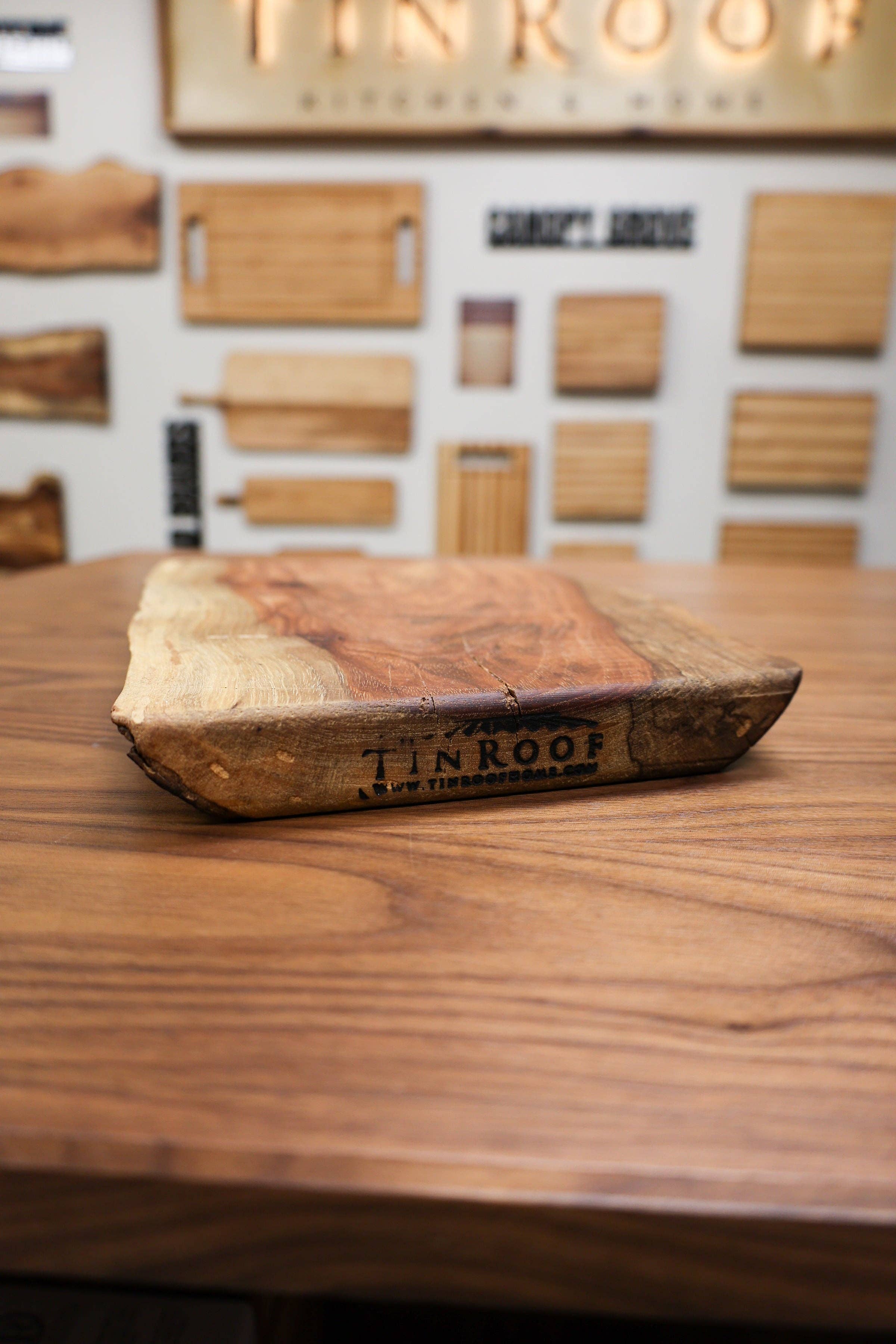 Tin Roof Kitchen & Home - Wholesale Cheese Board - Pecan Charcuterie Board0