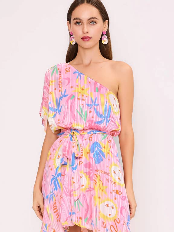 Soleil Pink Island Hopper Klänning för wholesale av Meet me in Santorini