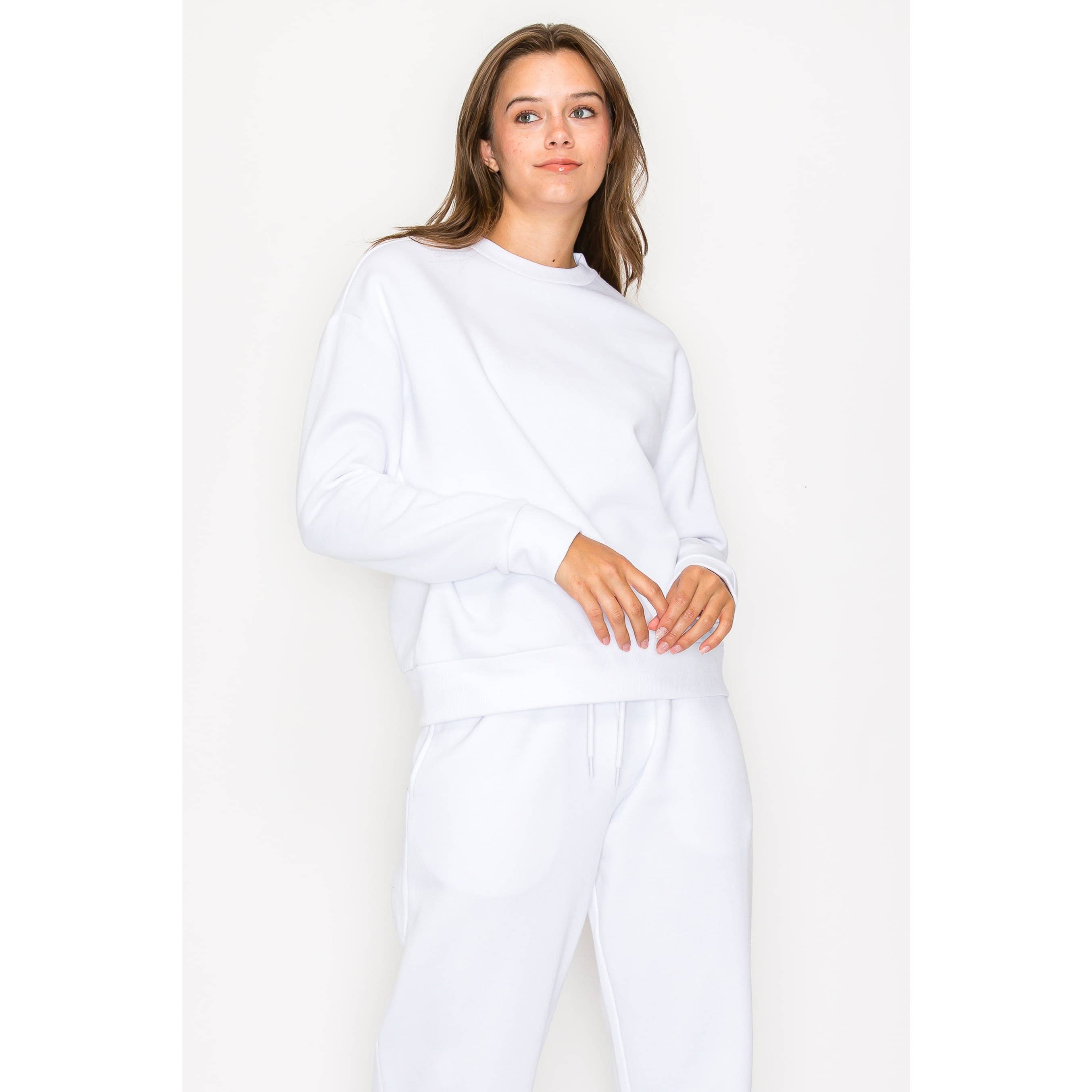 Timeless - Wholesale Sweatshirt - Women's - Oversized Crewneck Fleece Long Sleeve Sweatshirt15