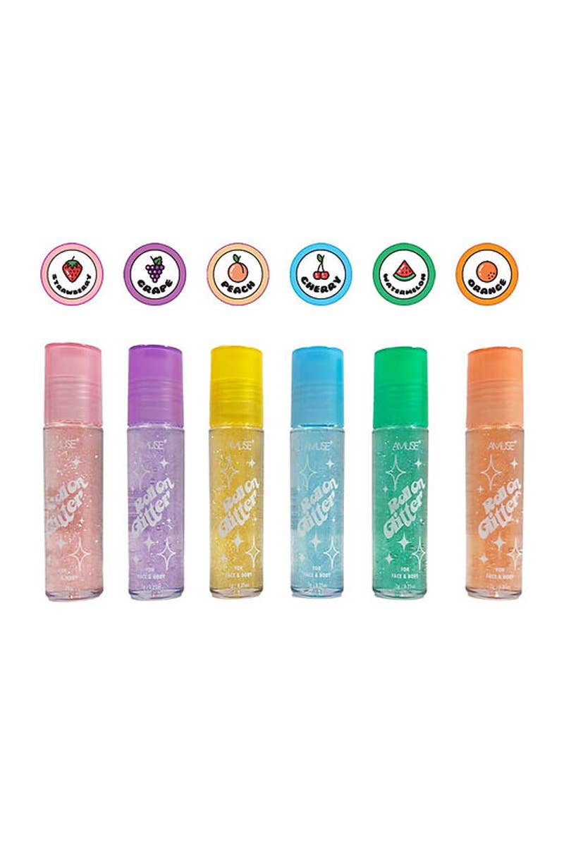 PINEAPPLE Beauty - Wholesale Body Glitter/Shimmer - Amuse GL028 Roll on Glitter for face & Body - 36 pcs4