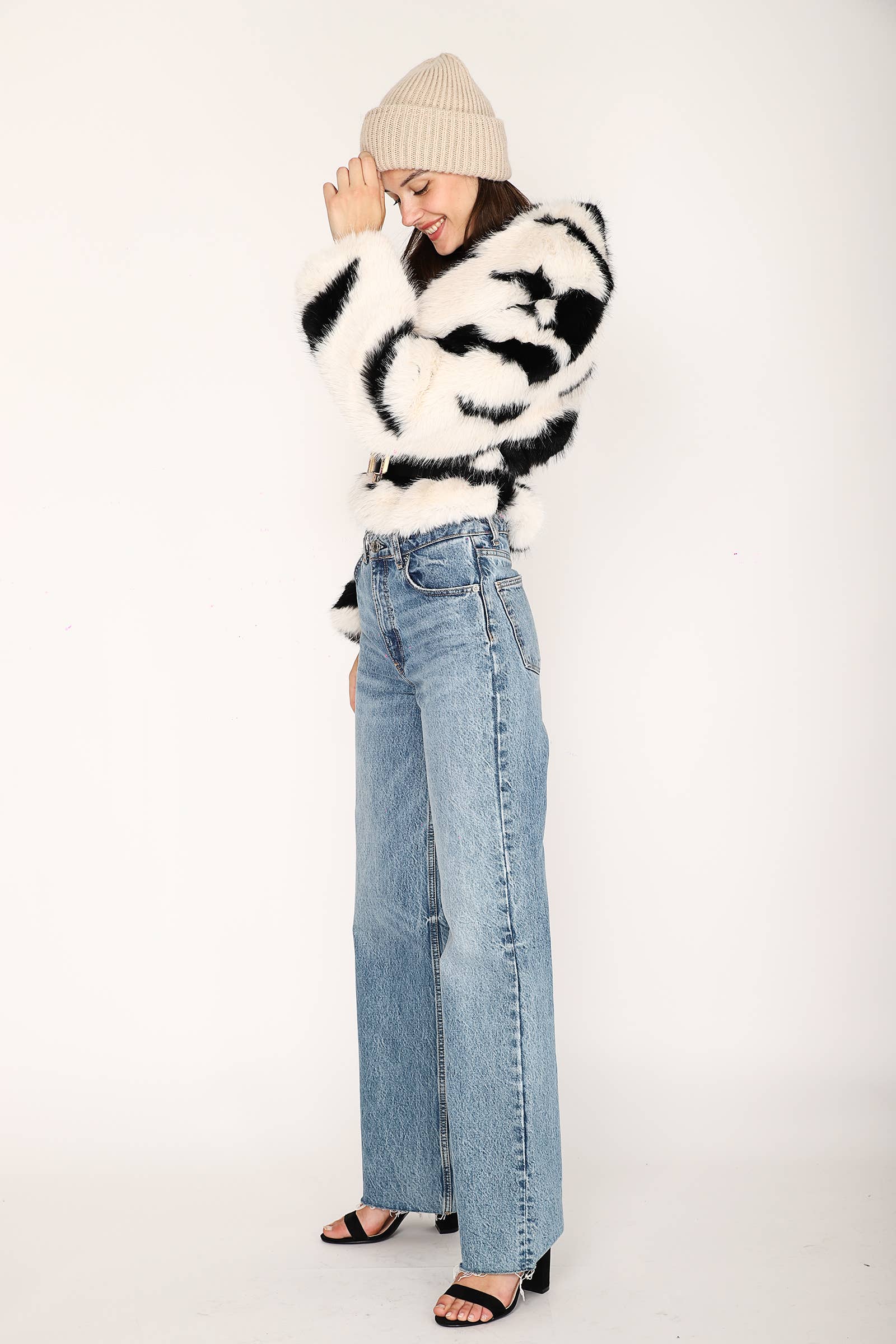 JAMILLA - Wholesale Fur/Faux Fur Coat - Women's - GIACCA ECOPELLICCA YV044216