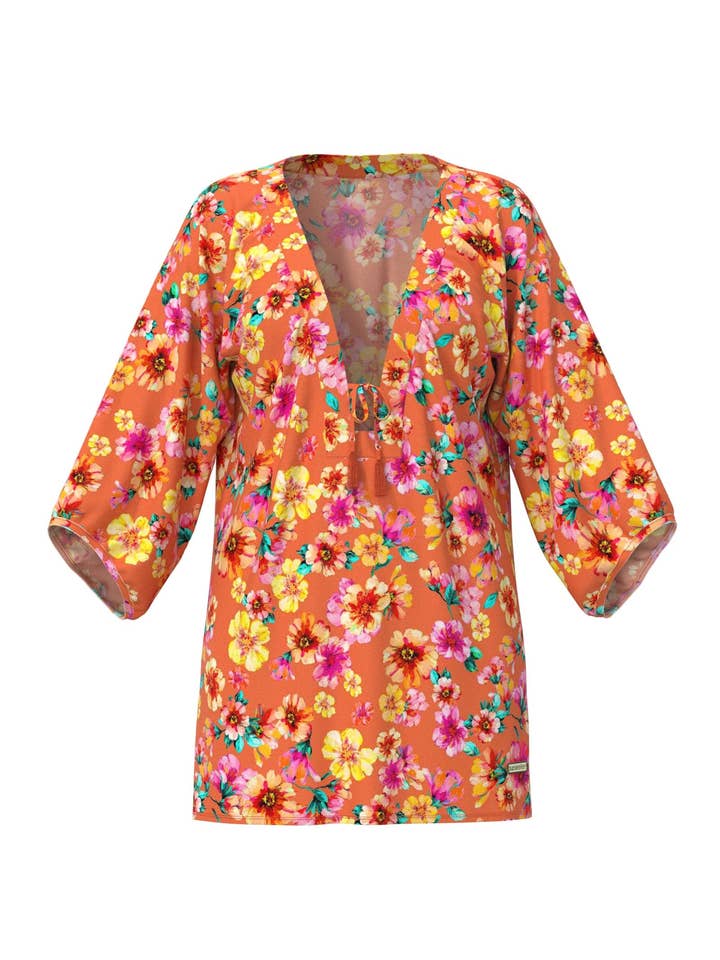 Vibrant Vacation Spicy Orange Kaftan für den Großhandel von Sunseeker