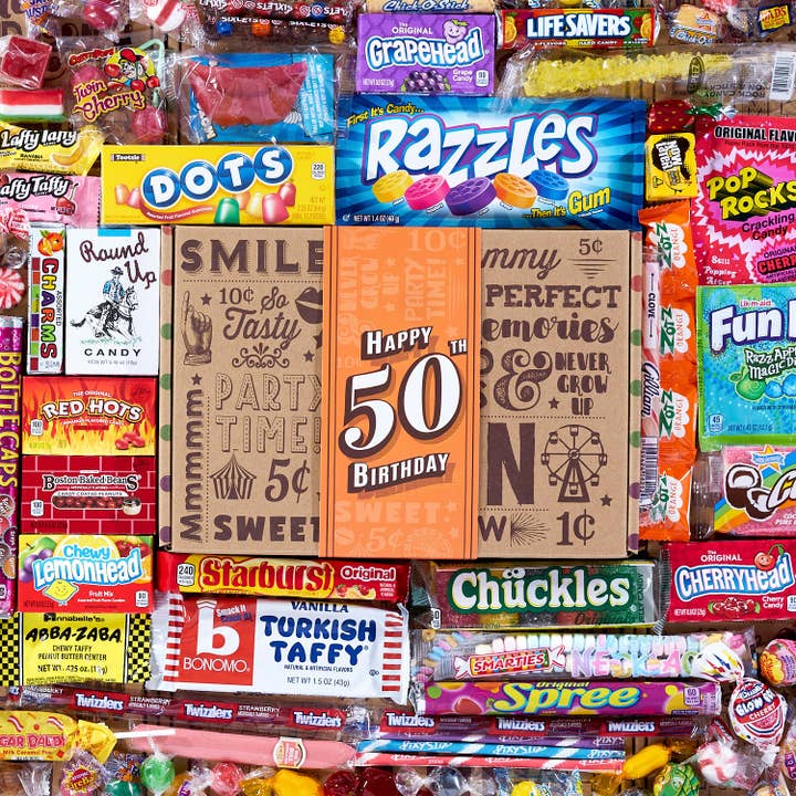 Vintage Candy, LLC – wholesale Gummy – 50th Birthday Retro Candy Gift