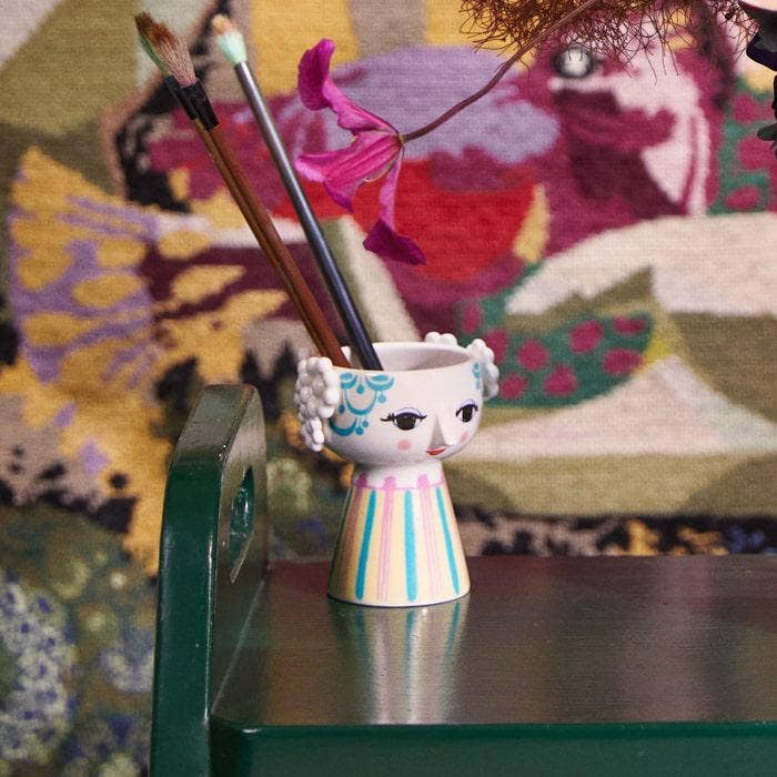 Danish Design Collective - Wholesale Candle Holder - Bjørn Wiinblad - Eva - 3.7" Ceramic 3D Candle Holder6