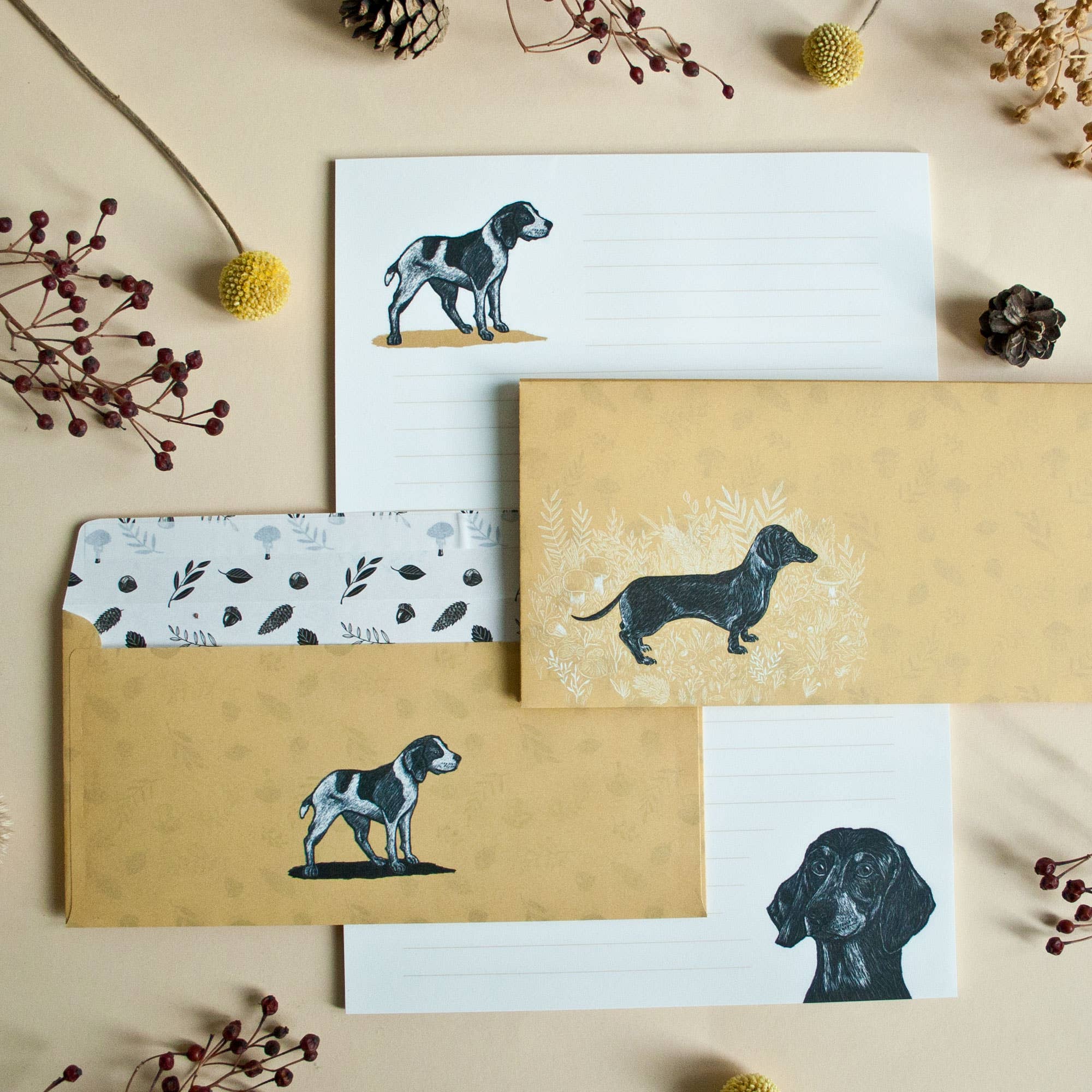 Katja Rub - Wholesale Stationery/Notecard Set - Stationery Set Dogs3