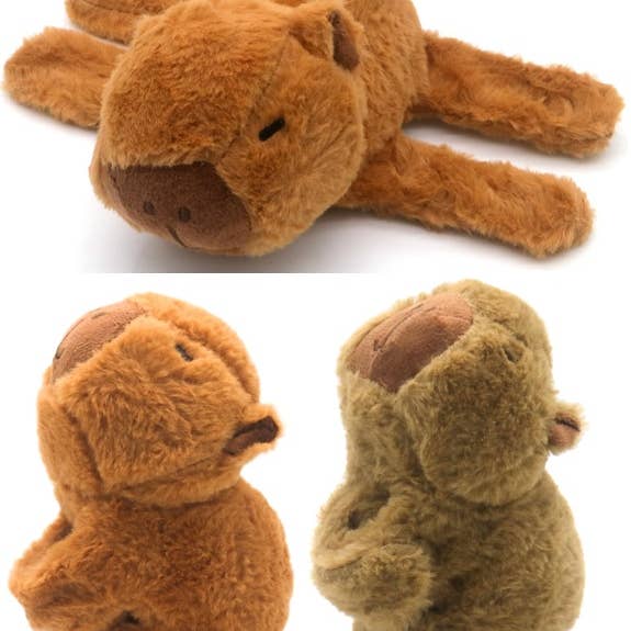 Z-C3.2 TOY1043-002 Plush Capybara 17cm Snap on Br for wholesale by Menga Trading