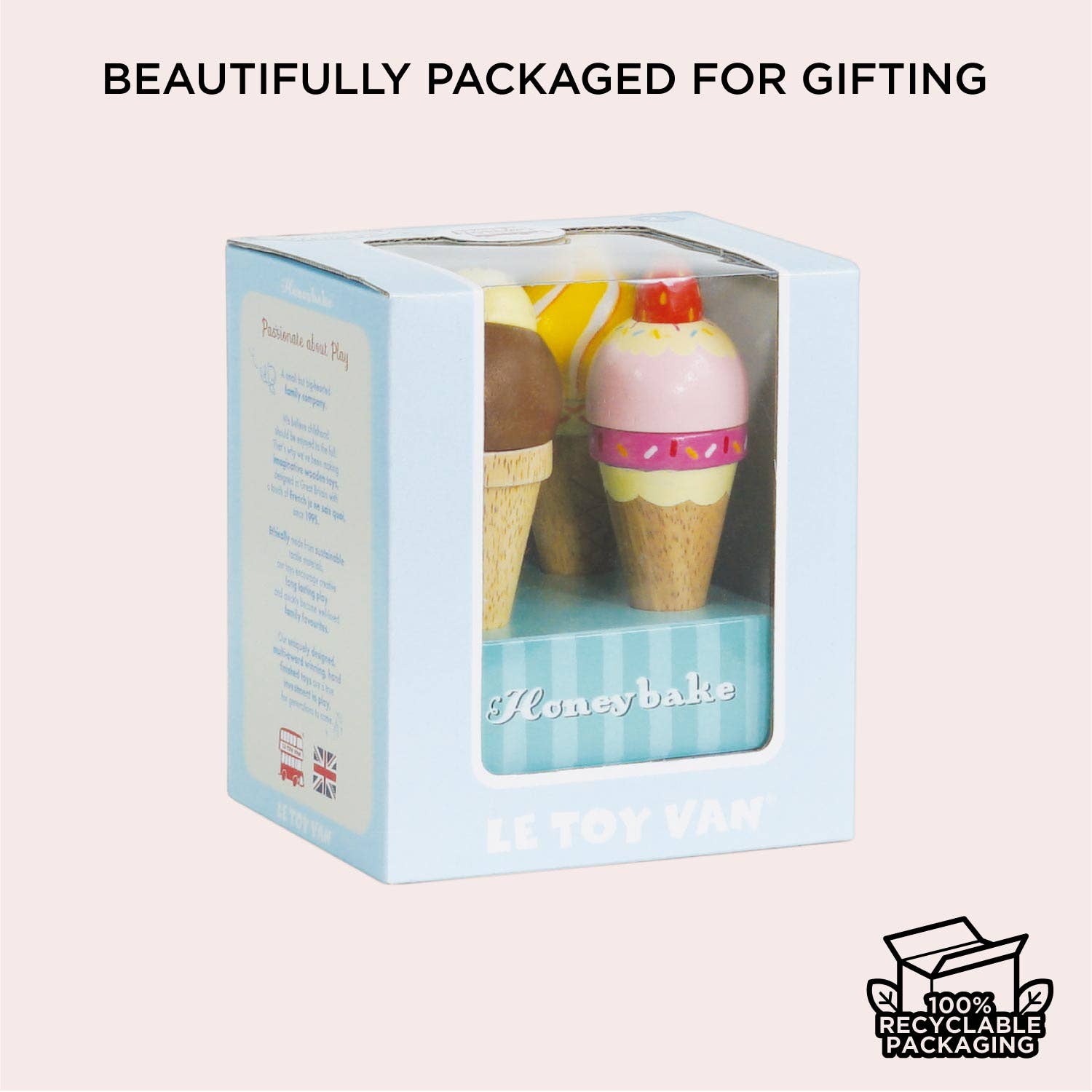 Le Toy Van, Inc. - Wholesale Toy Set - Kids - Wooden Ice Cream Cones Set6