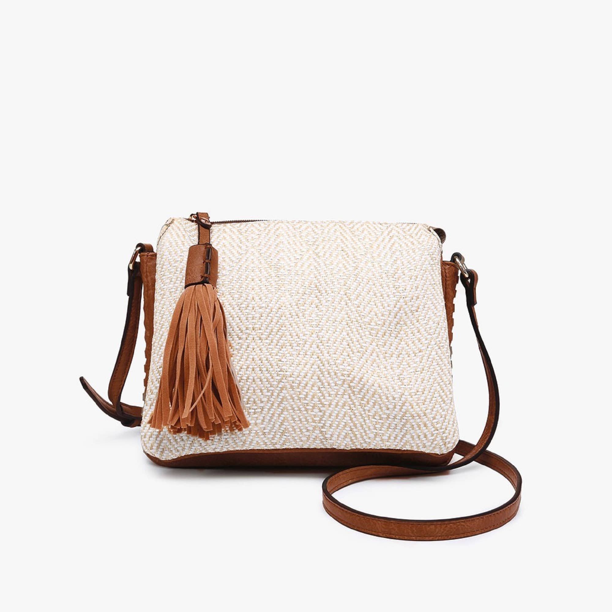 MiMi Wholesale - Vente Sac à bandoulière – femme - Sac à bandoulière à trois compartiments M1918 avec pompon13