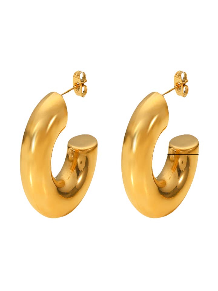 Stella Hoops for wholesale by Harper Jewelry