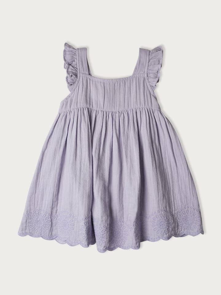 Babu - Wholesale Dress – Kids - Organic Muslin Dress | Sleeveless - Charlotte6