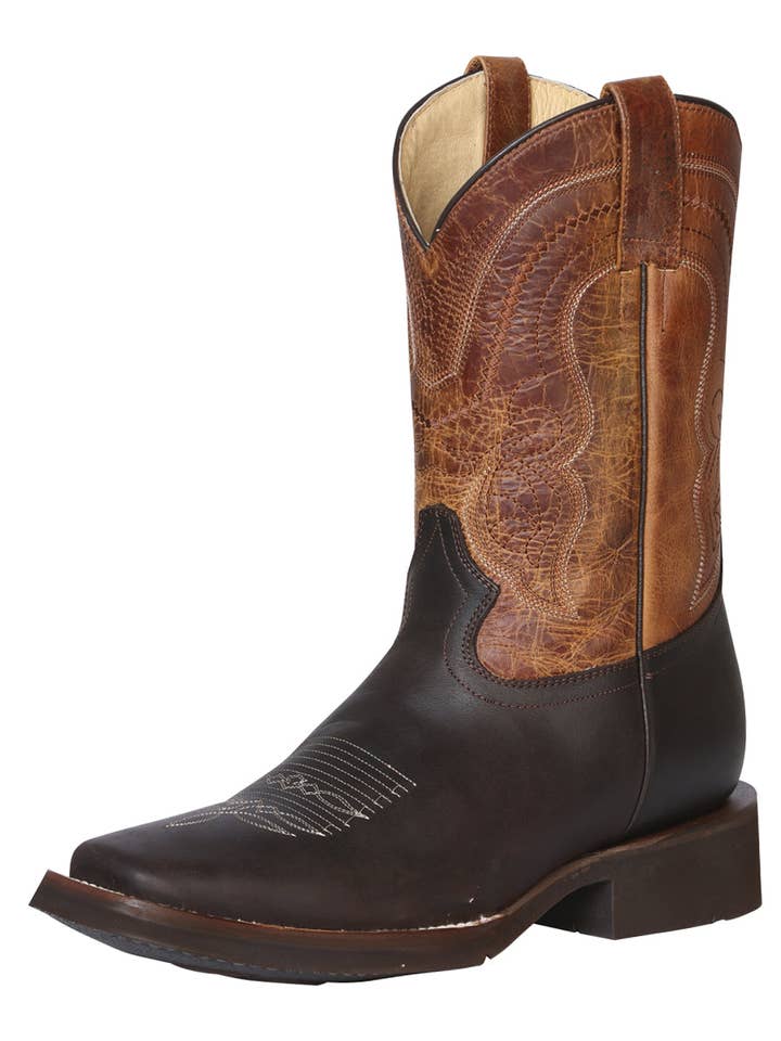 El General Rodeo Boot - Crazy Dark Brown 43004 for wholesale by El General Western Wear