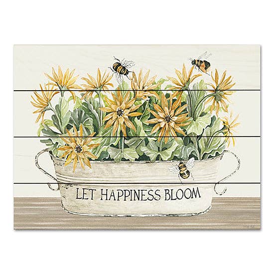 CIN3498PAL - Let Happiness Bloom Flowers - 16x12 for wholesale by Penny Lane Fine Art