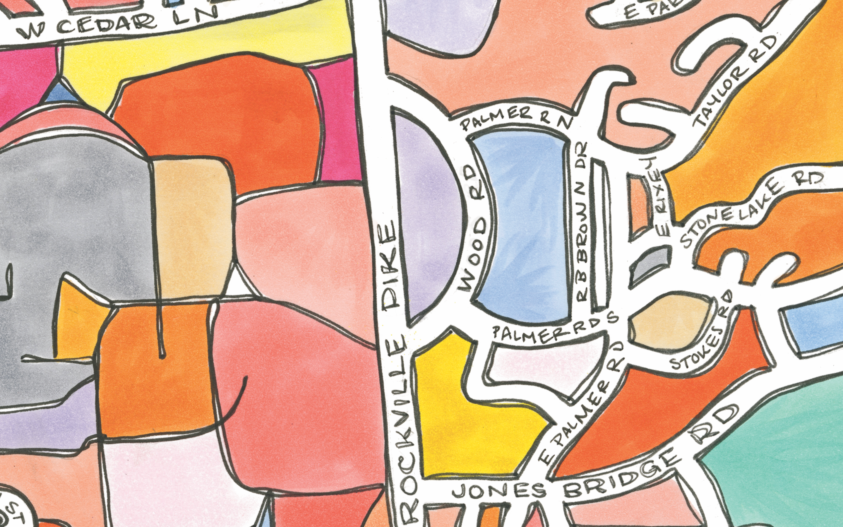 Terratorie Maps + Goods - Wholesale Art Print - Bethesda Map Art Print1