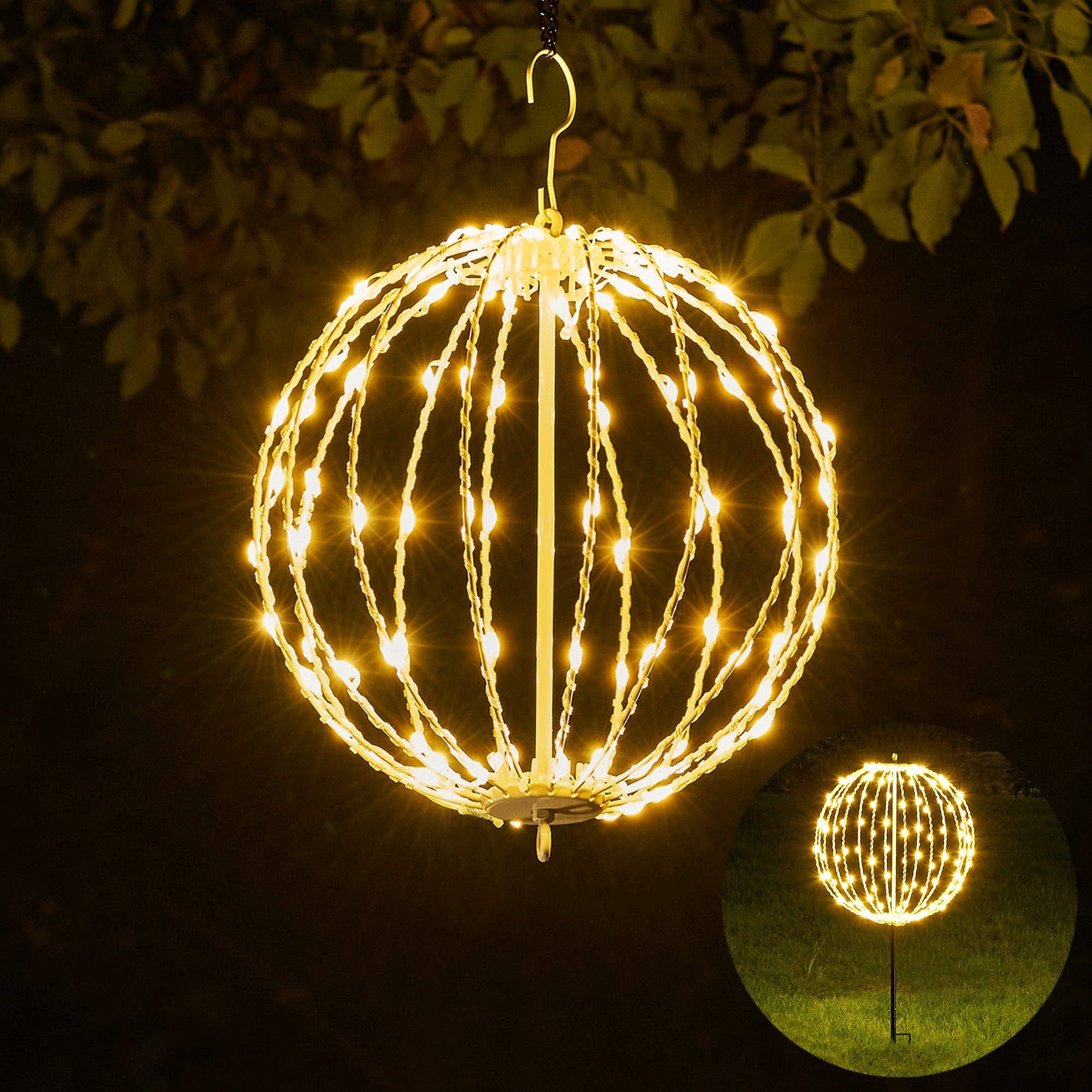 LIGHTSHARE - Wholesale Outdoor/Lawn Light - LED Ball Light, Warm White, Various Sizes and Finishes25