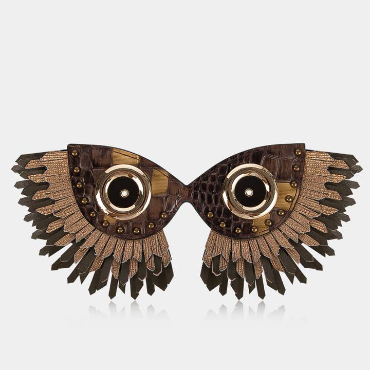 Bag Accessory- Detachable Mask- Antique Stud On Multi Tassel for wholesale by WANACCESSORY