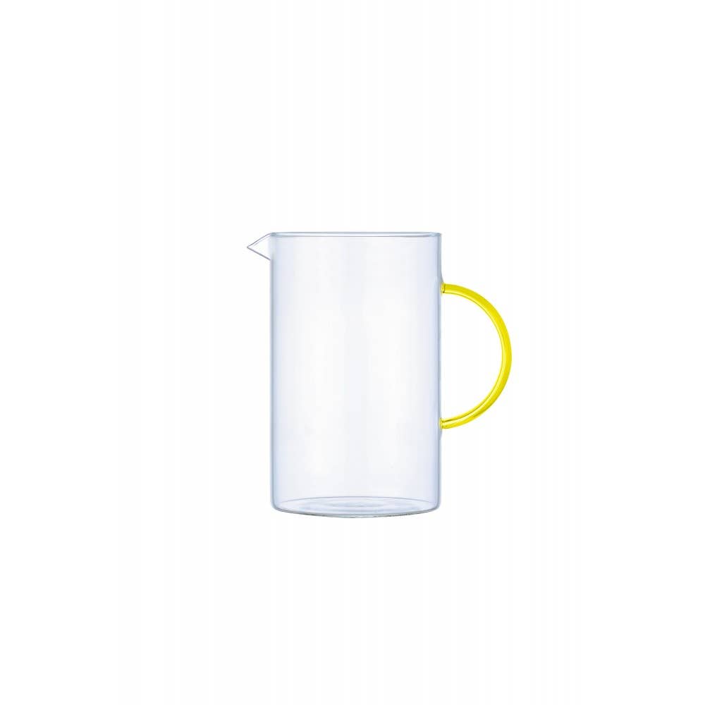 AULICA - Wholesale Pitcher - Glass pitcher with yellow handle 1.5l