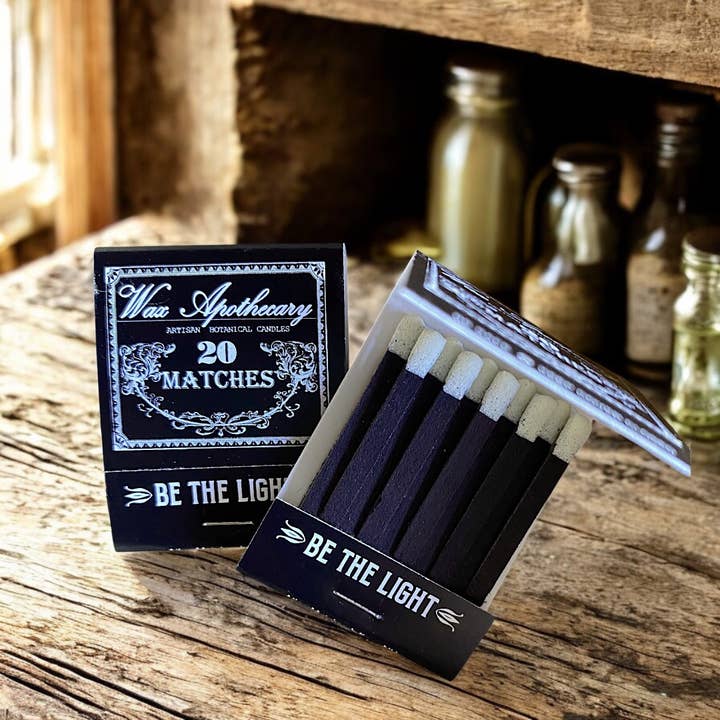 Wax Apothecary - Wholesale Matches - Black Matchbook 20-Strike