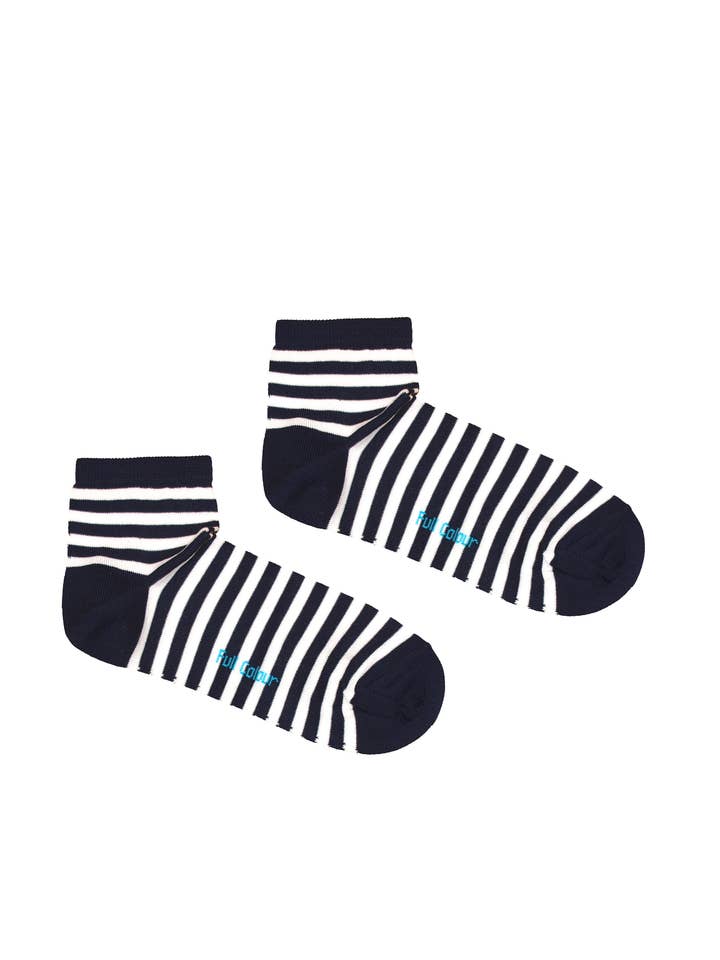 MEIA MARINHEIRO PEÚGA MERCERIZADA AZUL MARINHO por atacado de Full Colour