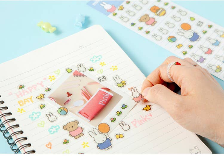 K-Wonderland - Wholesale Sticker - Miffy Deco Stickers- Phone, Journal, Calendar, Photo Card 1