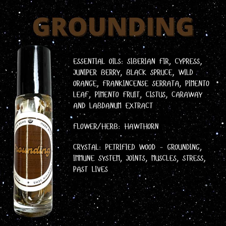 Moon Mountain Gems - Wholesale Essential Oil Roll-On - Essential Oil Roller Bottle Infused with Herbs and Crystals, 100% Therapeutic Essential Oil Roller Bottle