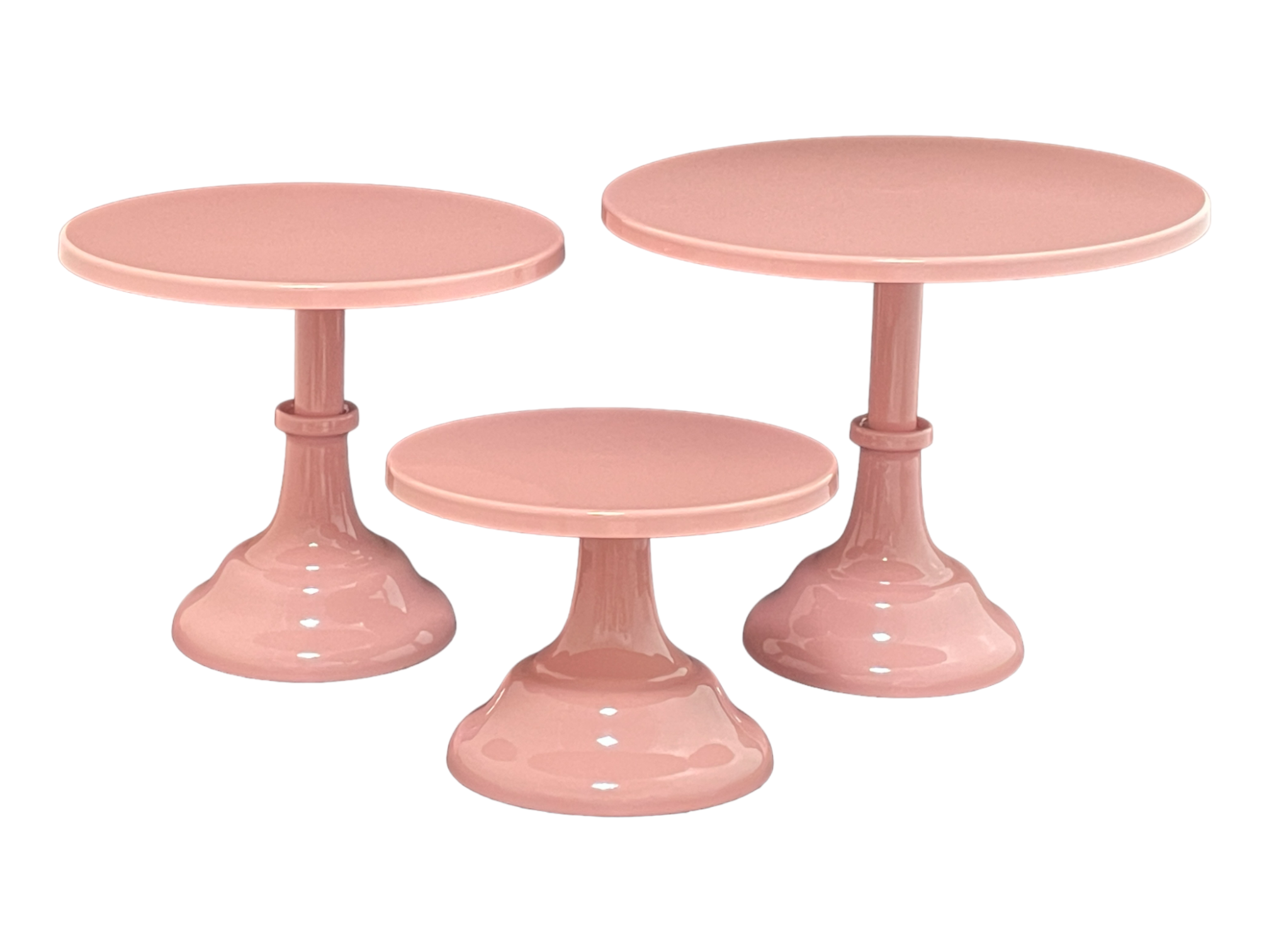 Decor N Beyond - Vendita all'ingrosso Alzate per torte - Set di 3 alzate rotonde per cupcake0