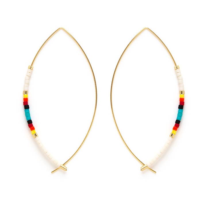 Amano Studio - Wholesale Hoop Earrings - Japanese Marquise Threaders- - multi colorways
