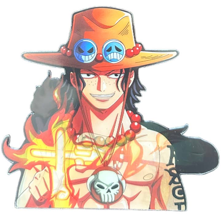 Cow Crack Wholesale - Wholesale Sticker - One Piece Ace Anime 3D Sticker (J6)