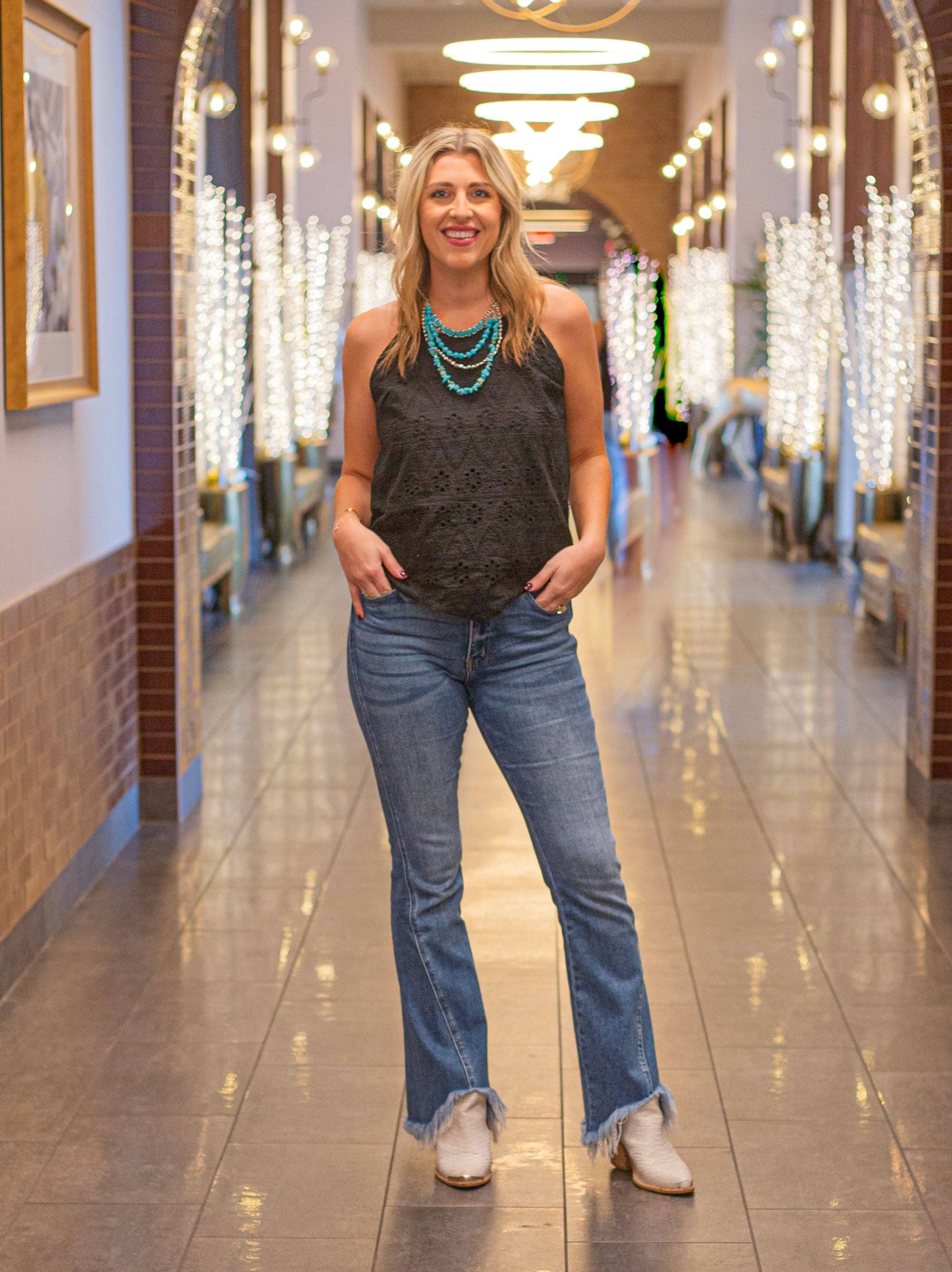 The Yala Top in Black for wholesale on Faire5