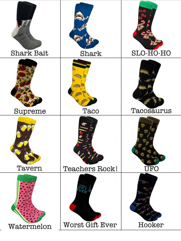 Threaded Pear – Meias - Homem por atacado – Crazy Socks | 71 Estilos5