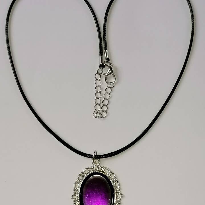 Lila silver hänge för wholesale av Blue Moon Bijoux