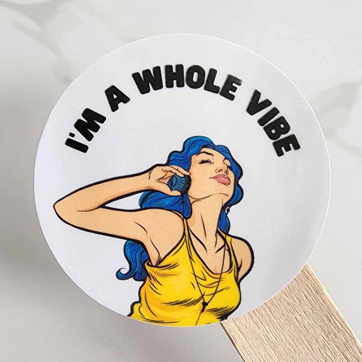 Vinyl-Aufkleber „Vibe II“ für den Großhandel von Jane Unbound