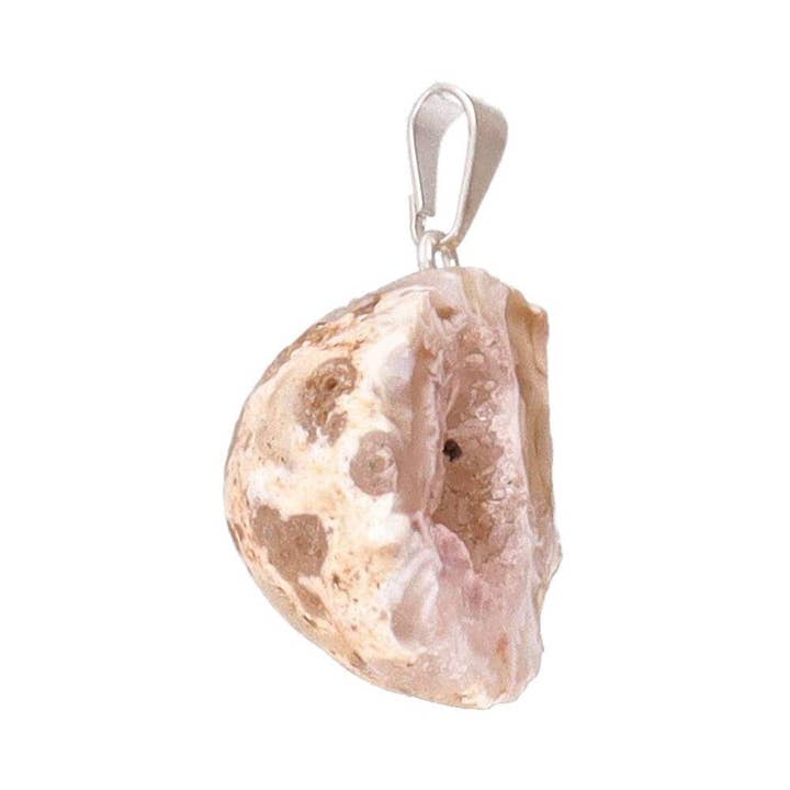 Vives de la Cortada S.L – Großhandel Individueller Charm/Anhänger – Geodino-Anhänger aus Achat in Silberbad1