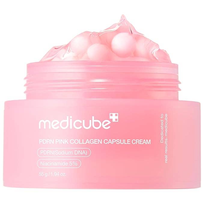 Glowiss - Wholesale Facial Moisturizer - MEDICUBE Salmon DNA PDRN Pink Collagen Capsule Cream 55g 1.94 oz