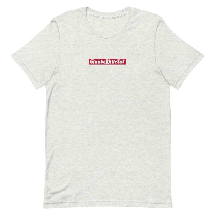 Faith Will Act T - Ash White/Red voor wholesale door Positive Lifestyle Clothing