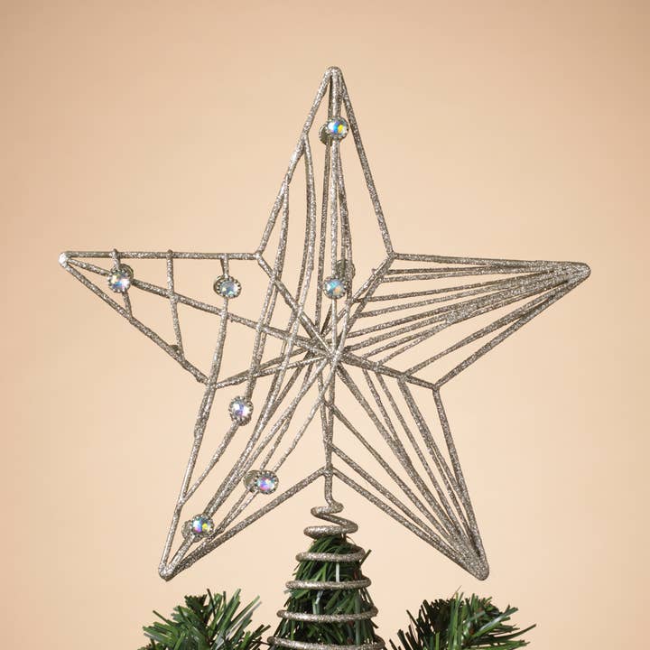 Promo 10.83"H Silver Glitter Metal S for wholesale by The Gerson Companies